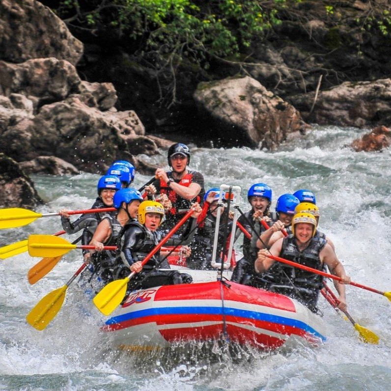 Rafting on Belaya River